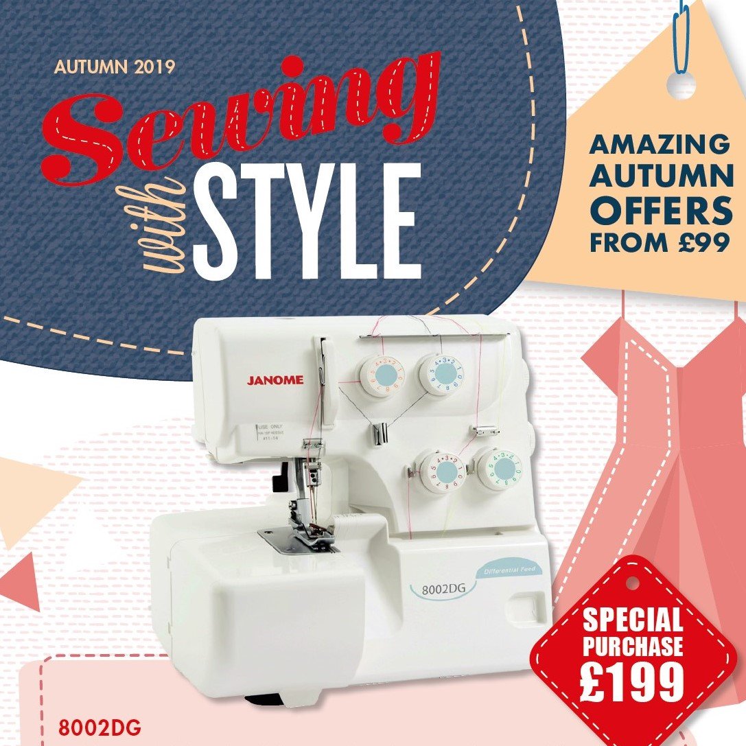 JanomeUK's tweet photo. There are super savings to be had with Janome’s #SewingwithStyle deals! Head to your local #Janome retailer to pick up Autumn savings: https://t.co/w31Psxq25B https://t.co/ZyUvT1aPpL