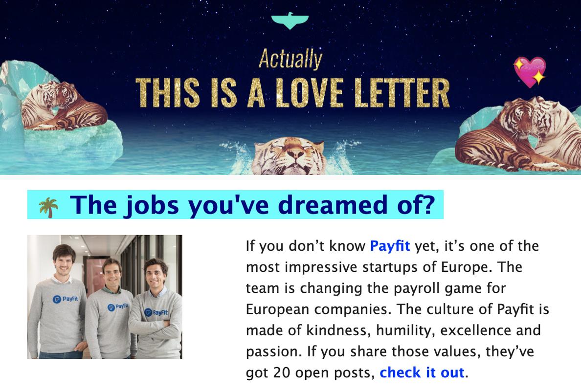 Newsletter <a href="/_TheFamily/">The Family</a> du jour, <a href="/PayFit/">PayFit France</a> avance vite &amp; recrute dans ttes ses équipes, pour poursuivre notre expansion à travers l'🇪🇺 !
Que vous cherchiez un challenge en 🇫🇷, en 🇩🇪, en 🏴󠁧󠁢󠁥󠁮󠁧󠁿 ou en 🇪🇸,  + de 5️⃣0️⃣ postes ouverts !
Toutes les offres ici : lnkd.in/g7Yp6xX