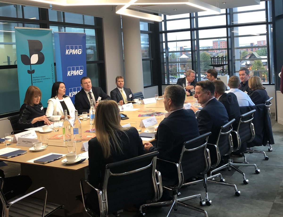 KPMG_Ireland's tweet image. It’s our first #CEOSpotlight with @NIChamber this morning and we are delighted to welcome Dennise Broderick, President and MD of Galen to our office. Dennise is sharing Galen’s success story and how innovation has fuelled the company’s growth.