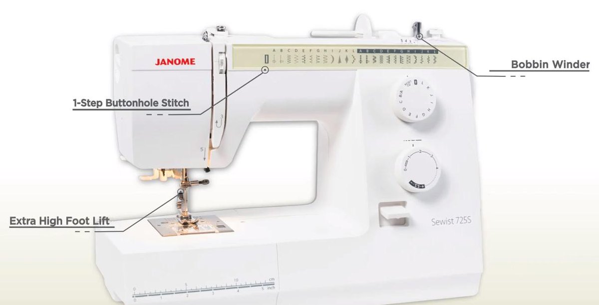 JanomeUK's tweet photo. Find out what makes the #Janome725S a special #sewingmachine! This handy clip shows all the features you’ll find for just £259 (special price, for limited time only!) https://t.co/npnendnhq0 https://t.co/DBIvDzejoD