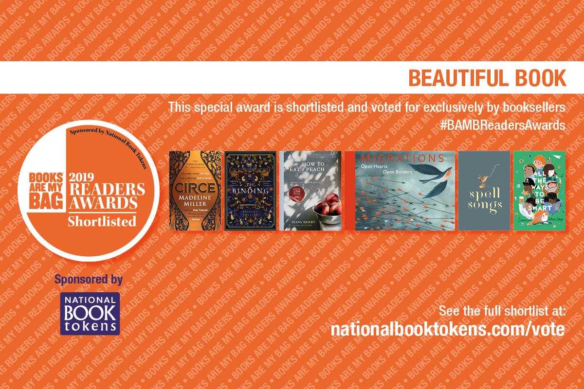 Books Are My Bag (@booksaremybag) on Twitter photo Congratulations to the authors, illustrators and designers shortlisted for the Beautiful Book Award: <a href="/MillerMadeline/">Madeline Miller</a>, <a href="/Br1dgetCollins/">Bridget Collins</a>, <a href="/DianaHenryFood/">Diana Henry</a>, Shaun Tan, <a href="/RobGMacfarlane/">Robert Macfarlane</a> & @JackieMorrisArt and Davina Bell & Allison Colpoys
nationalbooktokens.com/vote
#BAMBReadersAwards Congratulations to the authors, illustrators and designers shortlisted for the Beautiful Book Award: <a href="/MillerMadeline/">Madeline Miller</a>, <a href="/Br1dgetCollins/">Bridget Collins</a>, <a href="/DianaHenryFood/">Diana Henry</a>, Shaun Tan, <a href="/RobGMacfarlane/">Robert Macfarlane</a> & @JackieMorrisArt and Davina Bell & Allison Colpoys
nationalbooktokens.com/vote
#BAMBReadersAwards