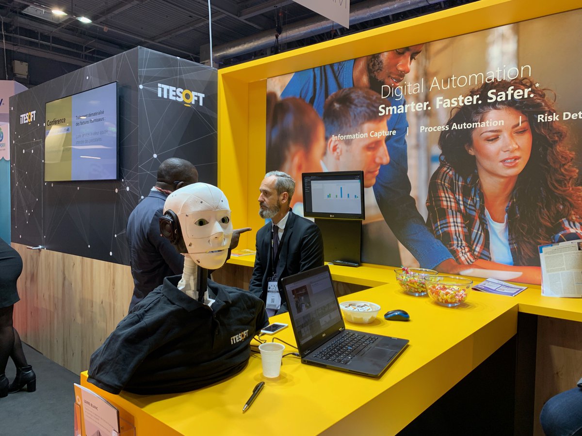 ITESOFT's tweet photo. Envie de processus d'entreprise plus efficaces, plus rapides, plus sécurisés ? RDV sur le stand C18 #ITESOFT sur @SalonsSolution1 #digital #automation : smarter. Faster. Safer. https://t.co/bW4UEKgw2W