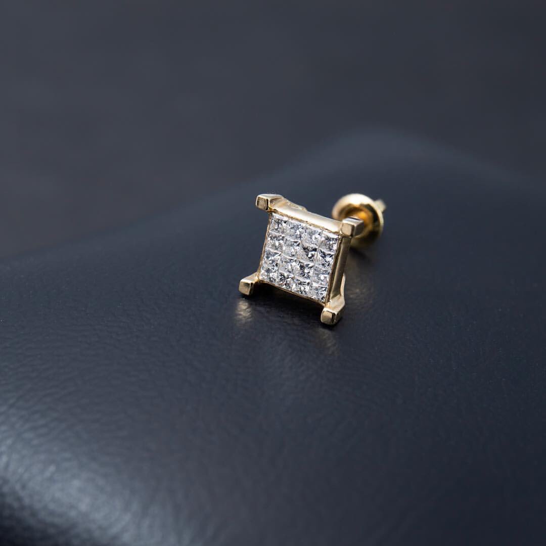 最大48%OFFクーポンtraxnyc 14k ダイヤモンドピアス avalanche