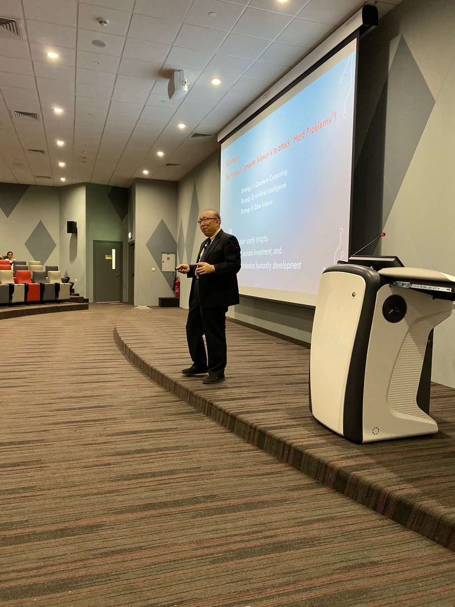 AUS Chief Research Officer, Prof. Wei Zhao, delivered a talk on the "Future of Computing". The talk was organized by the Department of Computer Science &amp; Engineering <a href="/AUSharjah/">American University of Sharjah</a> <a href="/CSE_AUS/">CSE_AUS</a>