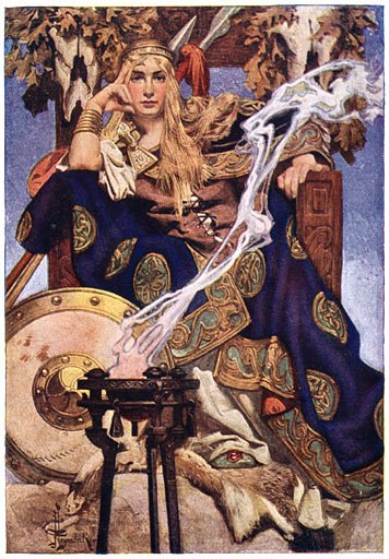 Queen Medb of Connacht was 1 nasty female! She wanted to steal the stud bull Donn Cúailnge but Cú Chulainn invoked right of single combat at fords & defeated everyone! Thankfully she was killed off by a piece of cheese launched at her! J C Leyendecker  #Ireland  #FolkloreThursday