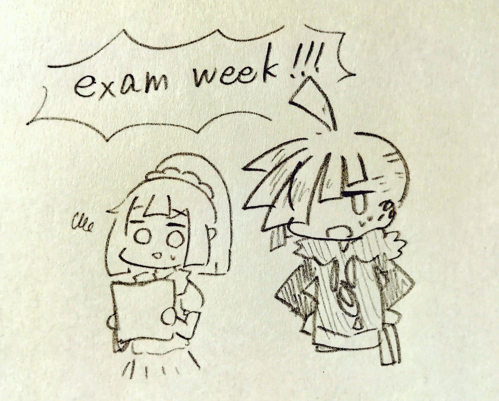 テスト期間入ります～!!!!うわ～!!!!
夏休みだ～リーグだ～ってだらけてたから大変ですうわ～!!!

ていうことで、しばらくは絵の投稿お休みします!!🙏17日まで🤔 