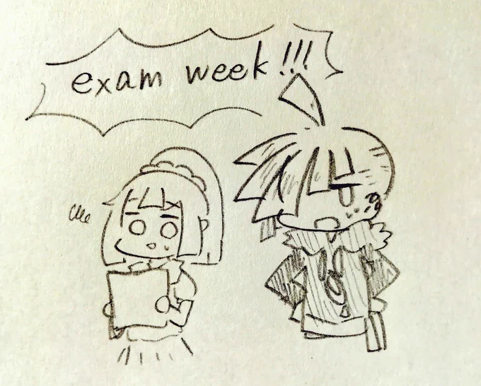 テスト期間入ります～!!!!うわ～!!!!
夏休みだ～リーグだ～ってだらけてたから大変ですうわ～!!!

ていうことで、しばらくは絵の投稿お休みします!!🙏17日まで🤔 