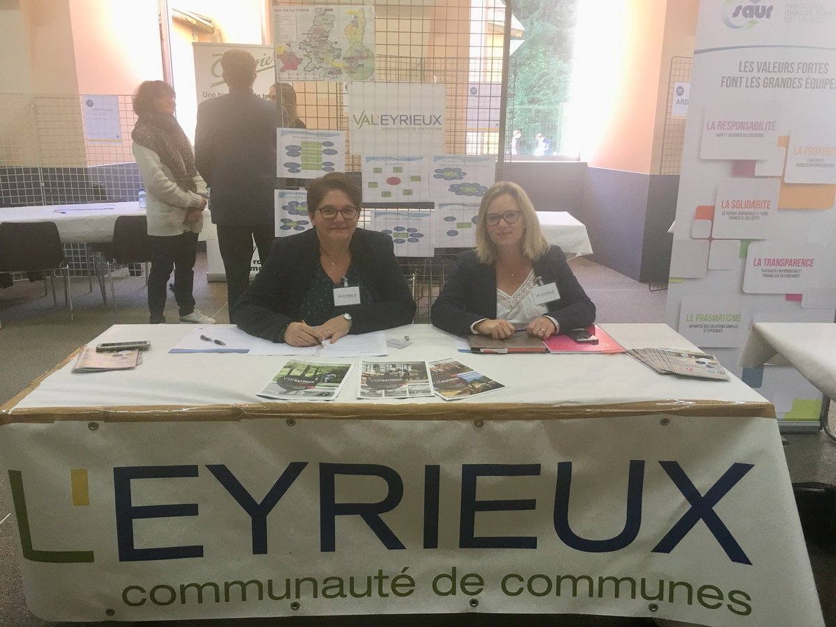 [EMPLOI] Le forum de l'emploi, c'est maintenant à St-Martin-de-Valamas ! Vous avez jusqu’à 13h pour y passer et découvrir les offres d'emploi existantes sur le territoire. <a href="/CCValEyrieux/">CC Val'Eyrieux</a>  y est présente, avec plus de 20 autres employeurs. Informations sur valeyrieux.fr.