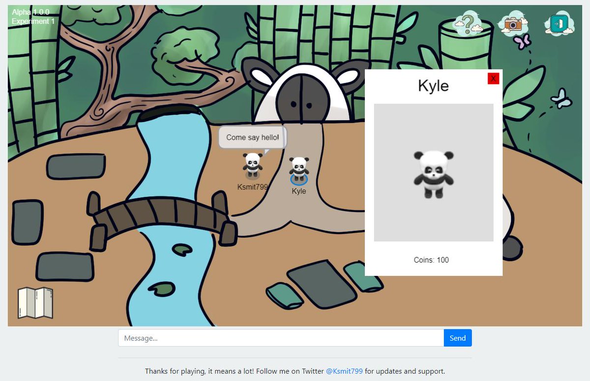 Ksmit799's tweet photo. Animal Chat is a brand new online virtual world for people of all ages, to chat, play, and customise their animal in a safe environment. Play today at https://t.co/oN3HX0hV6a
#AnimalChat #DigitalToys #VirtualWorlds #BoxCritters #ClubPenguin https://t.co/XHgb0tatUC