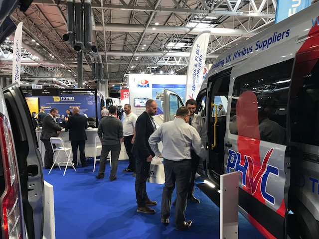 PHVC_Leasing's tweet photo. It was a busy day for us yesterday at the Coach &amp; Bus UK 2019.  We are all ready for the same again today! @coachandbusuk  #minibus #minibustransport https://t.co/1dgZDwu95F