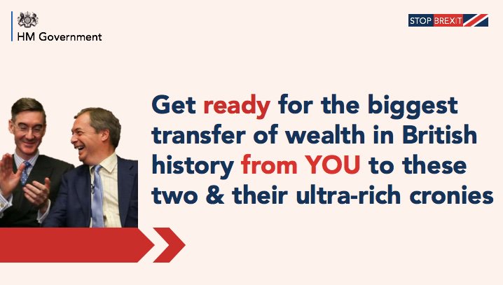 Bonus  #GetReadyForBrexit memes:19. Wealth-transfer from us to the robber-barons of  #BrexitIf you're poor, what can they take from you? The value of your pension, the  #NHS, other public services... etc.