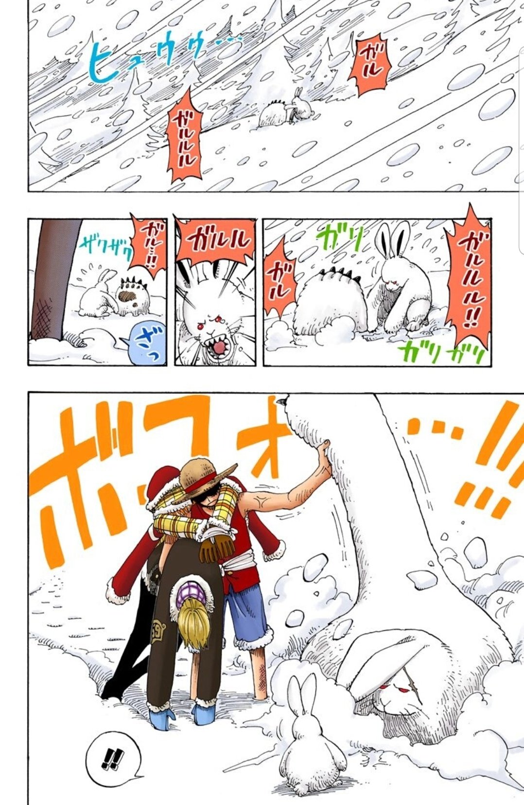 ハル麦 今日のone Piece ラパーンを助けるルフィ こんな器の大きな男だから 自然と味方になっていく こんなところにもう 海賊王の資質が垣間見えてるんですね 最後に ここのラパーン とぴ ょーん って好きだ ワンピース ルフィ