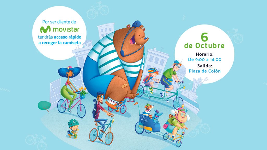 🚴‍♀️Estamos contando las horas que quedan para que empiece la <a href="/FiestadelaBici/">Fiesta de la Bici</a> <a href="/movistar_es/">Movistar España</a> 🚴‍♂️

¡El 6 de octubre te esperamos en Colón! #RodamosJuntos
+info 👇
bit.ly/2nV06PF