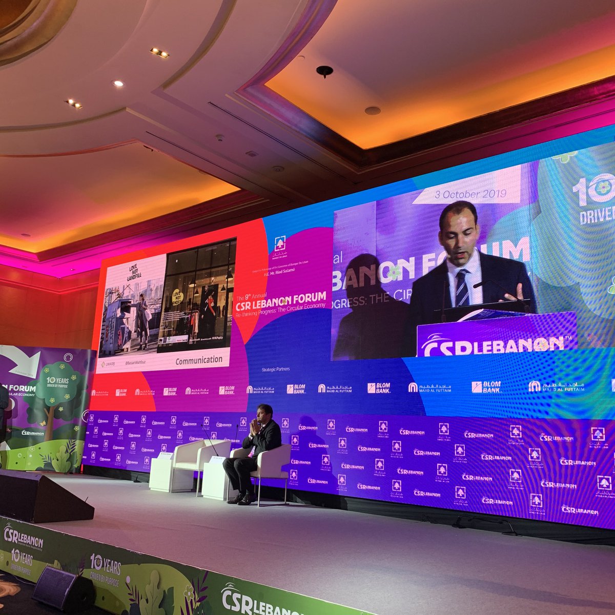 SustMeme's tweet image. Learnings from London: Good to see + hear @BassamMahfouz on $9bn #CircularEconomy prizes to be won, but also challenges still to be faced in capital of UK. #CSRLB9 @LWARB @csrlebanon