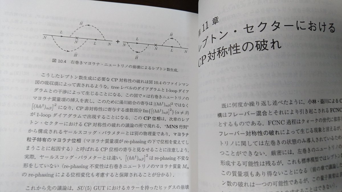 サイエンス社HPで注文したSGCライブラリが2冊到着。林青司『CP対称性の 