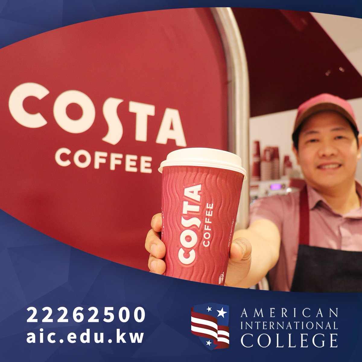 aiu_kw's tweet photo. شربت قهوتك اليوم؟
#AICkw
#AICkwnews
#College
#AICeagles
#HuaweiCompetition
#Costacoffee
#Success
#Students
#Education
#Community
#AmericanEducation
# SaadAlAbdullah https://t.co/PeJT6lHryU