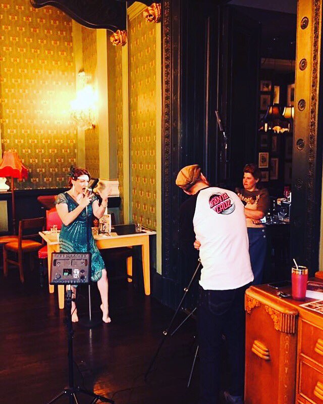 RoseDevine3's tweet photo. #ThrowbackThursday to filming my music videos.
It was great to work with @jimmyknott and @richardgardener on cameras and having Sarah Bloor of @Pin_Up_Curl to do 3 styles in a day. Oh I wish she was always on hand to tweak and twist my hair back in place. https://t.co/nipkDvfncd