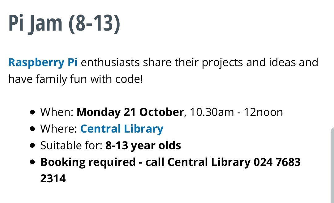 covlibraries's tweet image. 👉 coventry.gov.uk/digitalexpo #digitalexpo #codeeu #codingweek @Warksraspijam