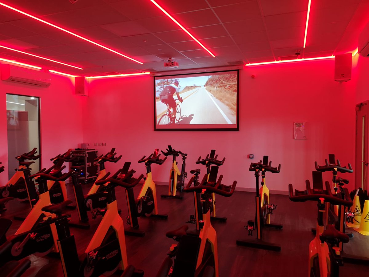 Delighted that our latest project with GLL is coming to fruition –  Keynsham Leisure Centre in North Somerset linkedin.com/feed/update/ur… #leisurecentre #spinclass #AV #PASystem #Wexer #StudioSoundSystems