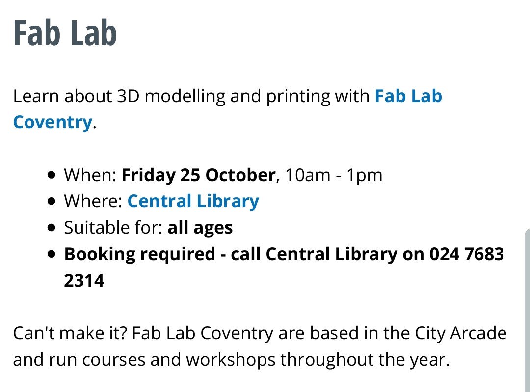 covlibraries's tweet image. 👉 coventry.gov.uk/digitalexpo #digitalexpo #codeeu #codingweek @FabLabCov