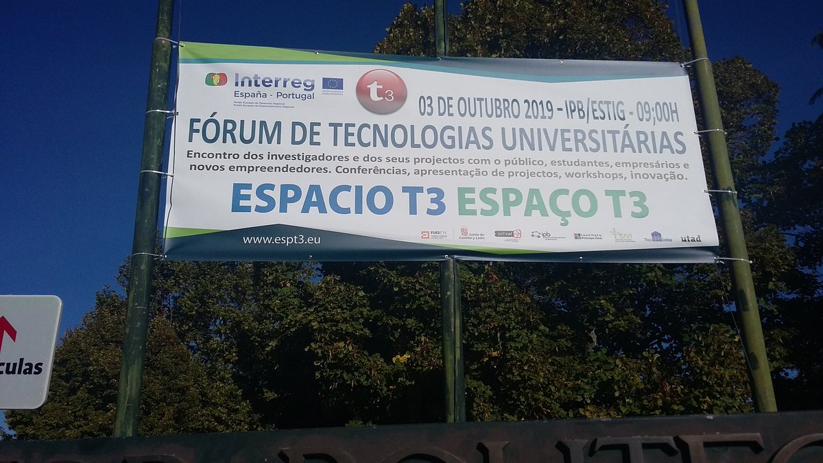 clustersivi's tweet photo. CLUSTER SIVI hoy en Foro de Tecnologías Universitarias, en el marco del Proyecto POCTEP Espacio T3, Braganca. https://t.co/1oL7RcSOA8