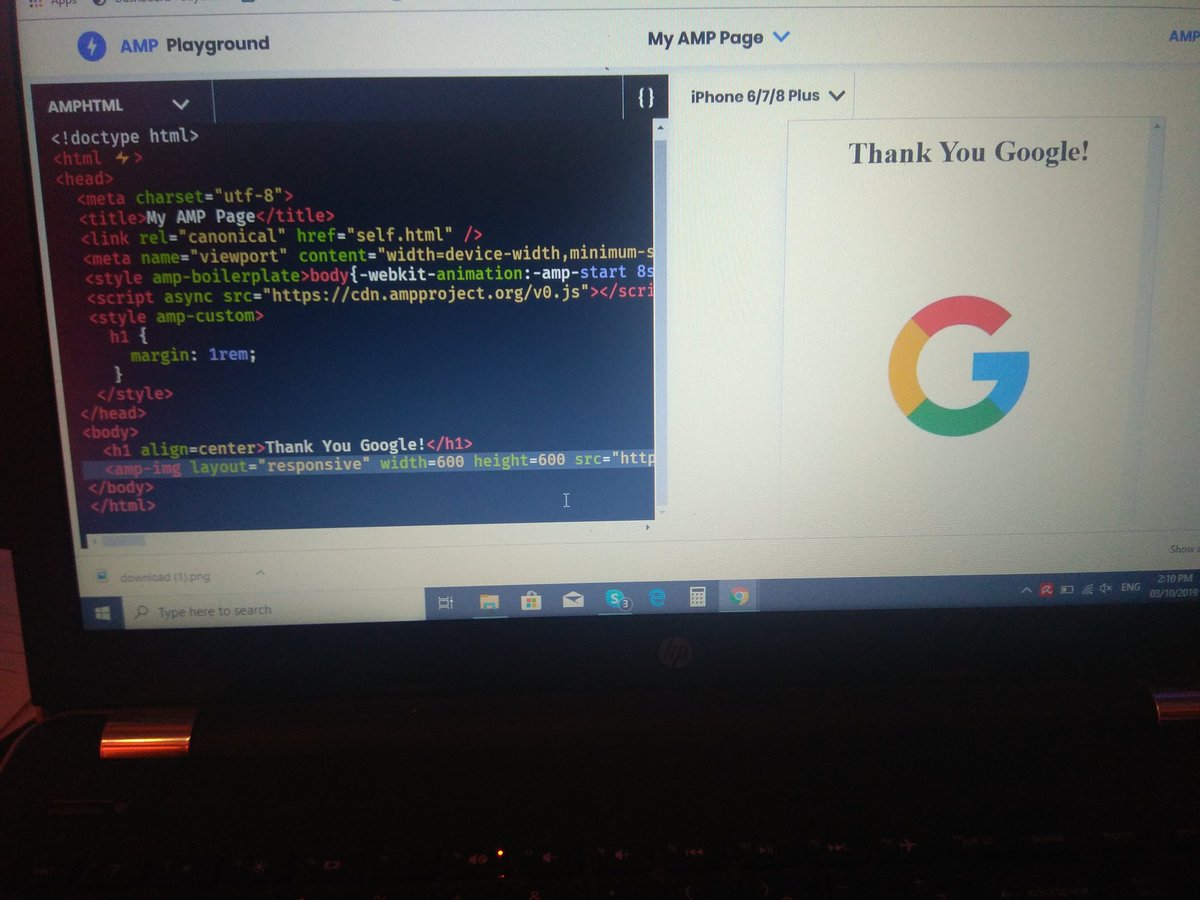 AnumKamran90's tweet photo. My first @Google @GoogleAMP code
#AmpRoadShow #AmpRoadShowKarachi
#GoogleForEcommerce https://t.co/D2T377rHKs