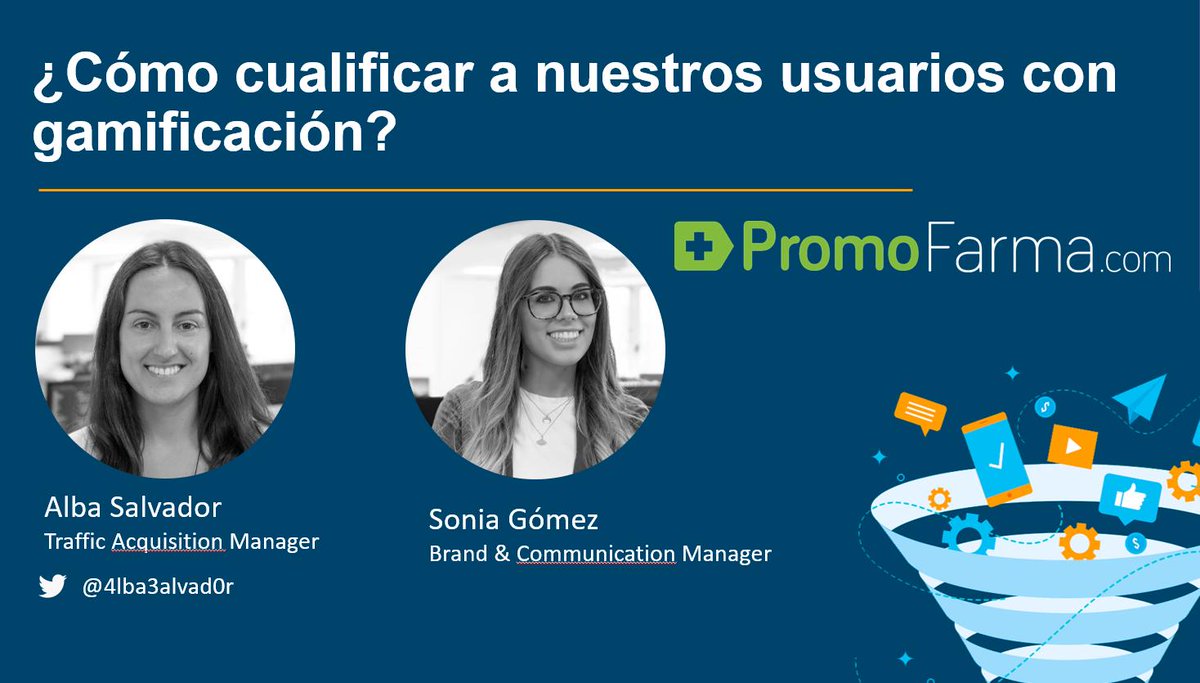 EulerianIB's tweet photo. En nada estamos de vuelta y arrancamos con la última ponencia del evento. Alba Salvador (@4lba3alvad0r) y Sonia Gómez de @promofarma nos cuentan cómo cualifican a sus usuarios gracias a la #gamificacion.
#DataDrivenDay2019 https://t.co/YMAYFWQarX