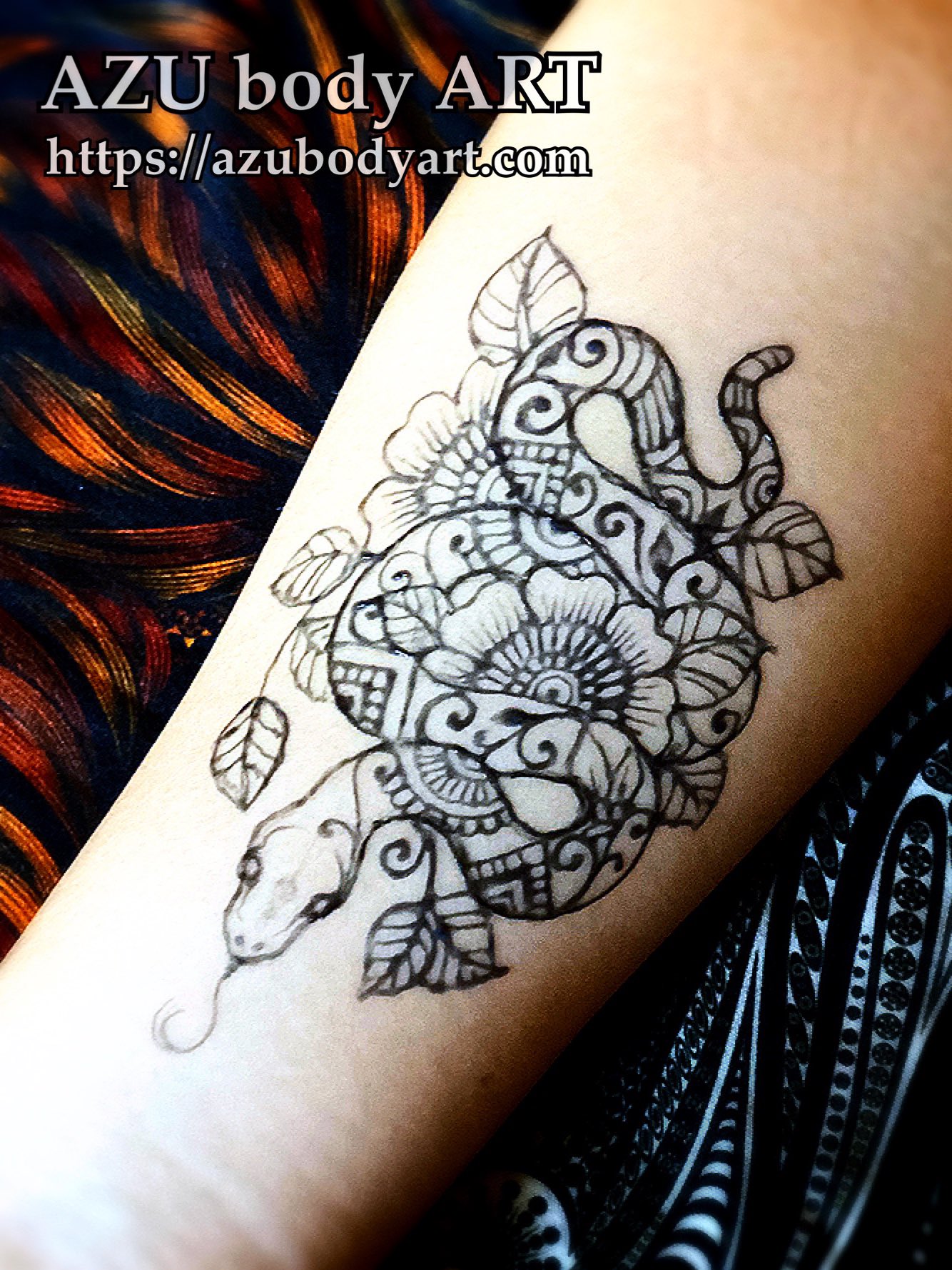 メヘンディ・アート メヘンディ・アートその827 | メヘンディアートのお部屋☆