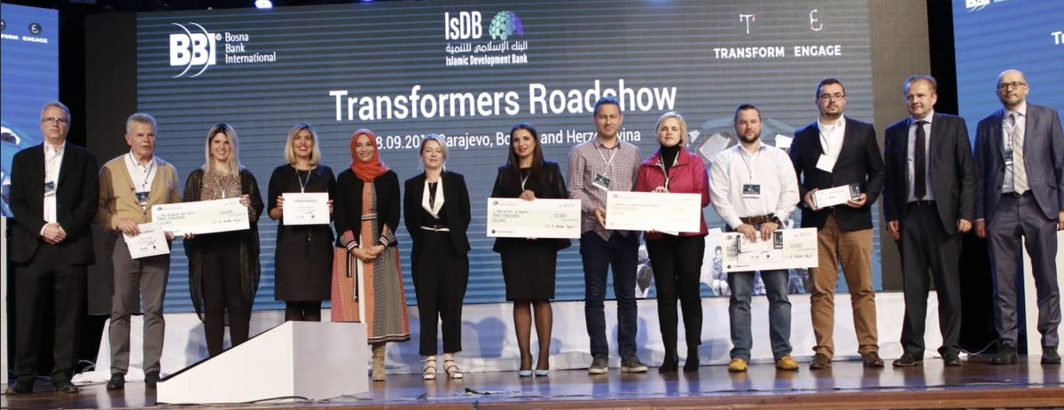 isdb_group's tweet photo. Thank you to everyone who took part in #TransformersRoadshow in #Bosnia and #Herzegovina, particularly those who presented ideas showcasing amazing talent & innovation capacity. Read more about the Roadshow on our website: https://t.co/lIaYz4HBCL https://t.co/GbpZASaAuP