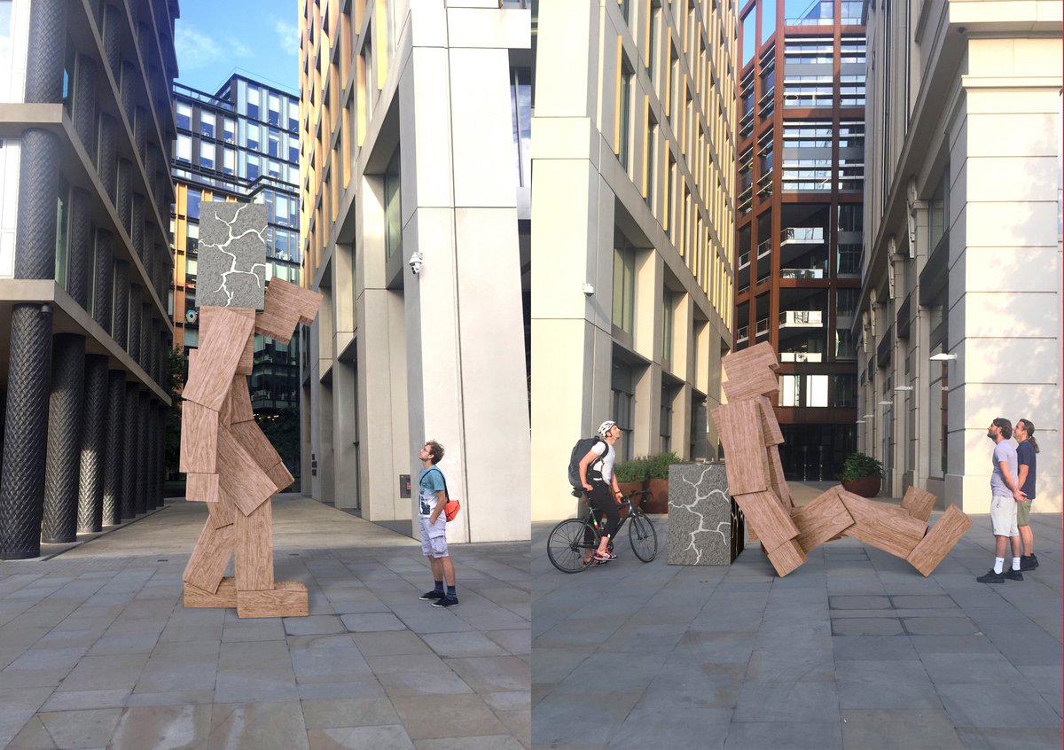 5.5 metre high ‘Talk To Me’ #talktomeLDN sculpture created by #designer Steuart Padwick to provoke conversations about mental health – ACID supports <a href="/TimetoChange/">Time to Change</a> #timetochange and as part of <a href="/_designjunction/">designjunction</a> #designjunction bit.ly/2lUwYH5