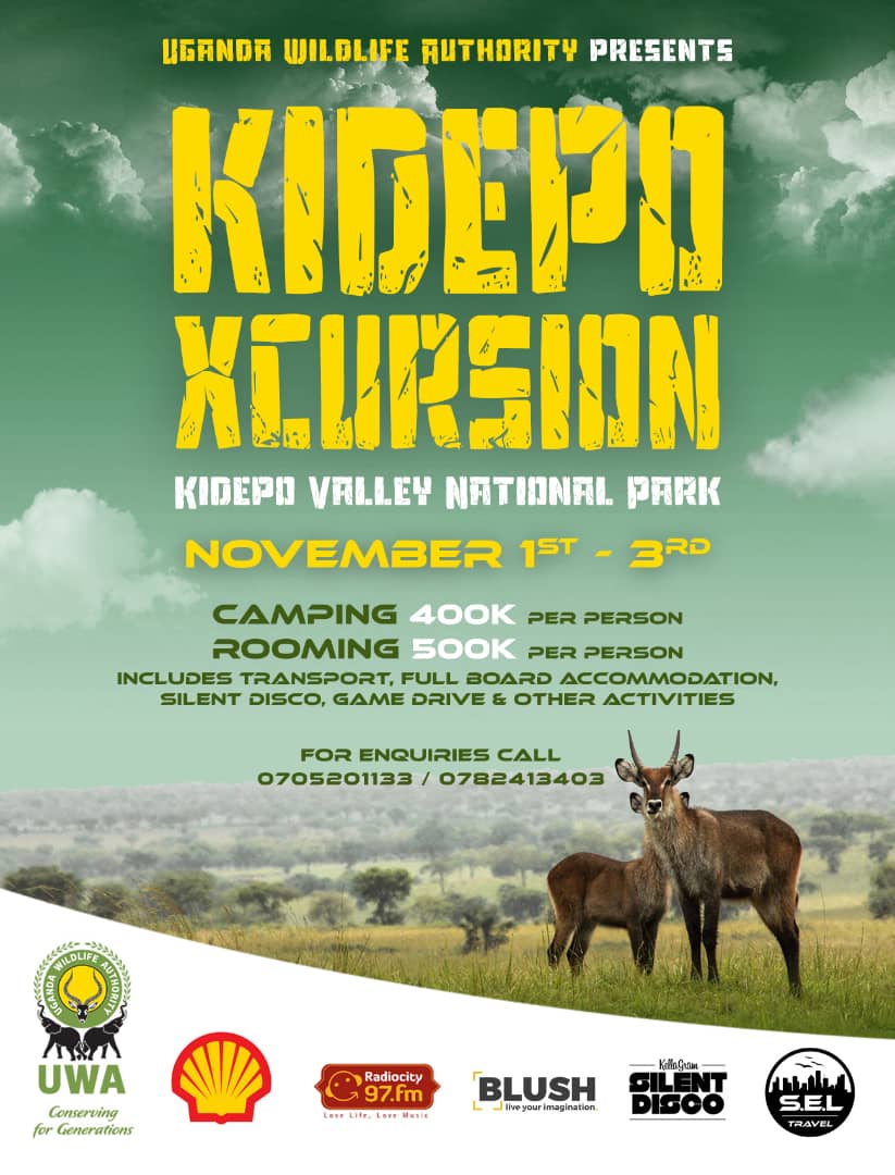 blushmediaug's tweet photo. The most exciting trip happening. 1st - 3rd November.  2 Nights.
Don't miss the Kidepo Valley National park experience. Its going to be lots of fun.
#silentdisco #kidepo #travel #uwa #visituganda #kellaGramSilentDisco @97fmradiocity #TheBLUSHWay https://t.co/ApMY3HbBPi