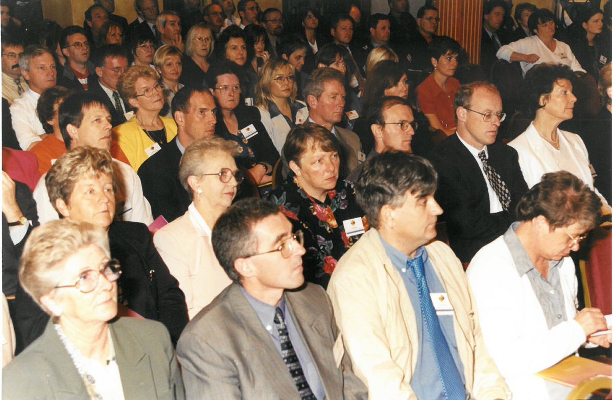 SuppCommunities's tweet photo. It's #TBT! Looks like it's a big day for conferences. Some of us are @NIFHA event in Derry & some are in Vienna for the IUT conference! The rest are gearing up for the Community Conference in a couple weeks. But for now, here's one we made much earlier, 20 years ago! #40YearsSC https://t.co/idH8uDswRI