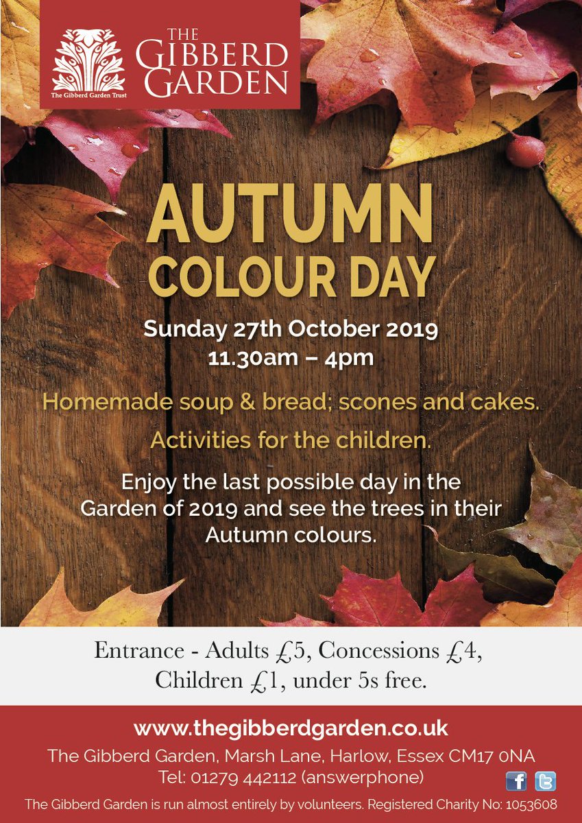 October is here, the gates are closed to visitors to The Gibberd Garden on Wednesday, Saturday and Sunday afternoons until the Spring.  But we have Autumn Colour Day to look forward to on Sunday, 27th October, 11.30am - 4pm.