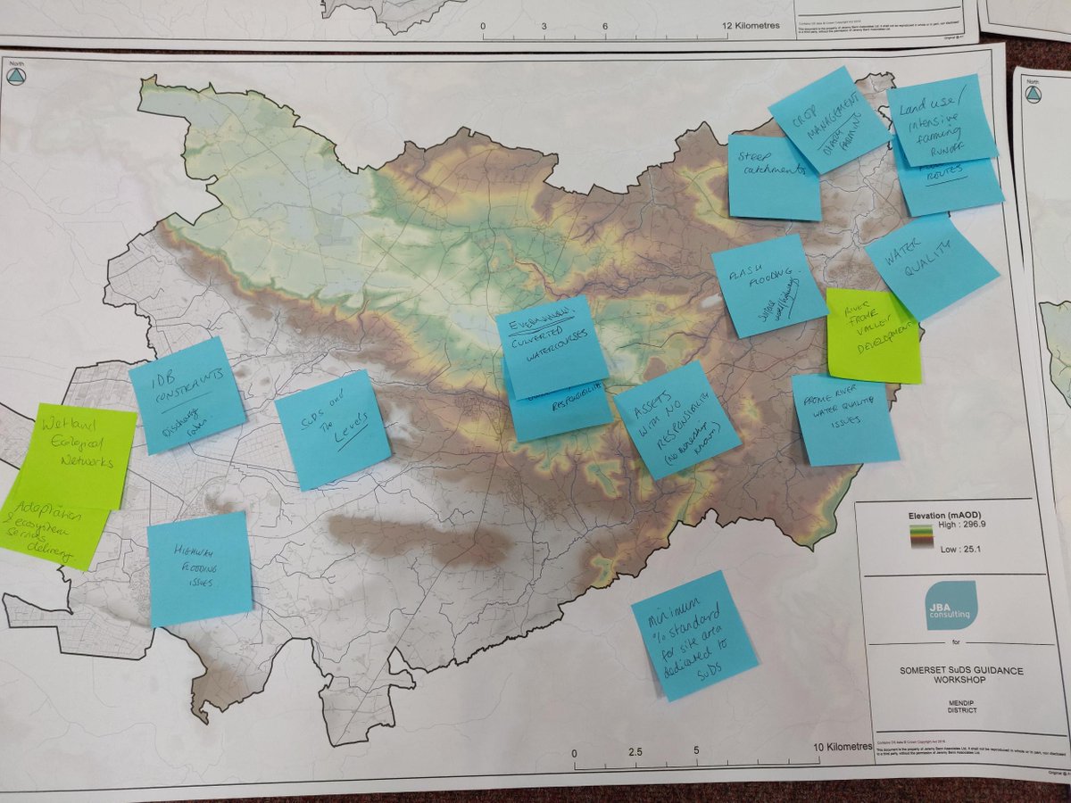 We facilitated a #SuDS workshop yesterday on behalf of @SRAnews & @SomersetCouncil exploring opportunities with stakeholders to produce SuDs guidance. Great ideas around #ClimateChangeResilience, community involvement, partnership working, better long term maintenance& adoption.