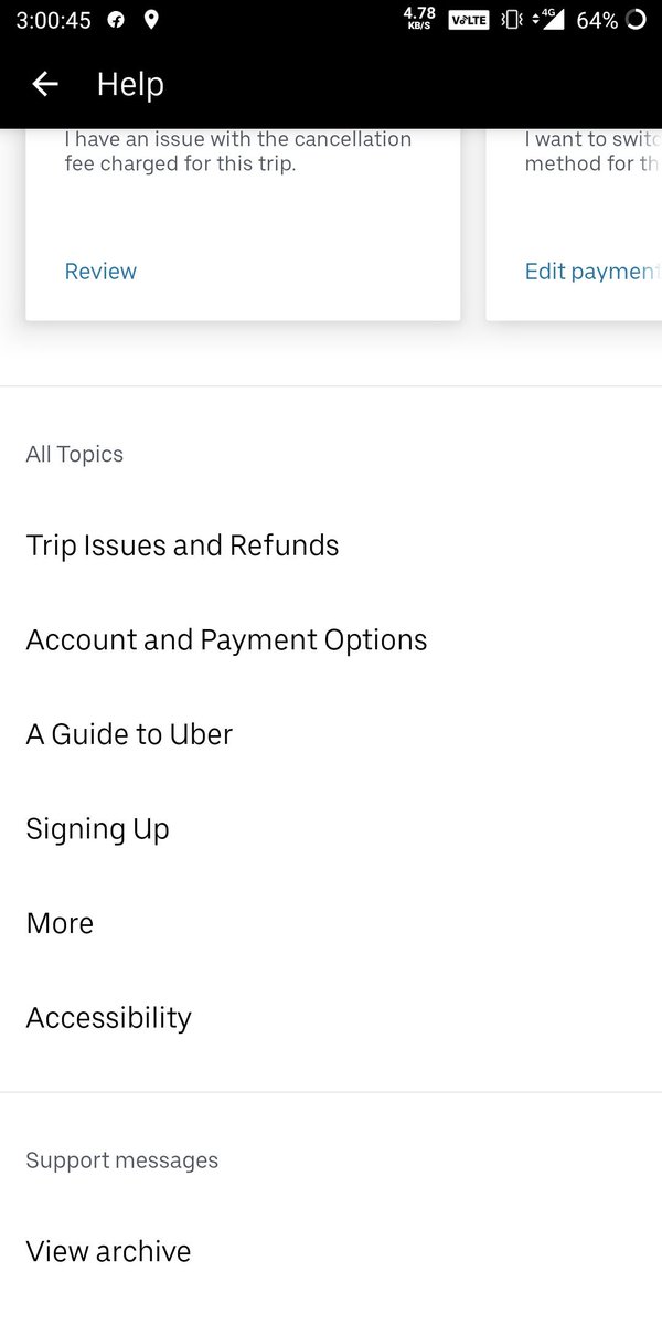 NitinSinghal95's tweet photo. @UberINSupport @UberINSupport Could you tell me where i can drop Note in below. Refer attached screenshot of the help section of app. https://t.co/SQSKNagFOg