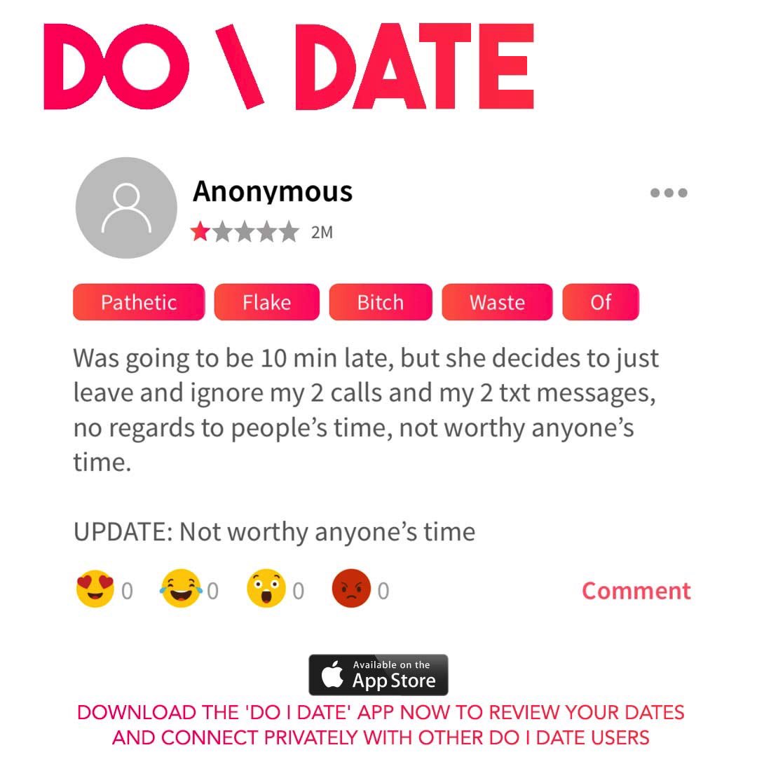 Doidate's tweet photo. Rate your dates! Download our FREE app https://t.co/bK6FnaeQxo .
.
.
.  #DatingProblems #SingleAF #SingleLifeProblems #QuotesOfTheDay #DatingQuotes #DatingAdvice #SinOfBeingSingle #SomebodyDateUs #datingapp #relationshipquote #datingmyself #onlinedating #datinggoals #datingin2019 https://t.co/qRaE8kw1Lh