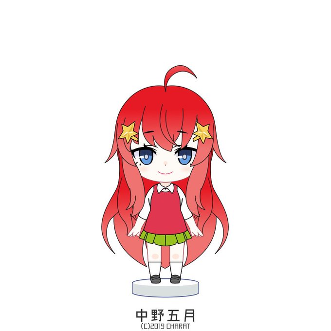 shimaさんがTwitterに投稿した中野五月(五等分の花嫁)のイラスト。