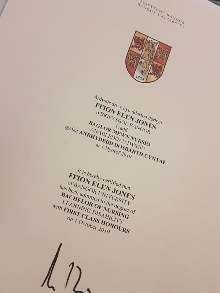 Feeling very proud when this came through the post this morning!! #TodayICan #NQN #BangorUniversity #RNLD