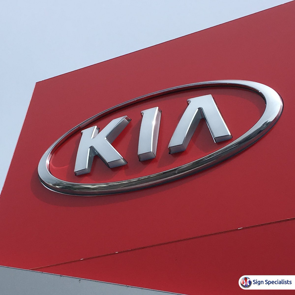 Part of what sets us apart from our competition as a signage company is our in-house manufacturing capacity. Our molding machines allow us to create 3D logos and other signage such as this beautiful chrome logo for <a href="/KiaUK/">Kia UK</a> . #signage #Manufacturing #moulding
