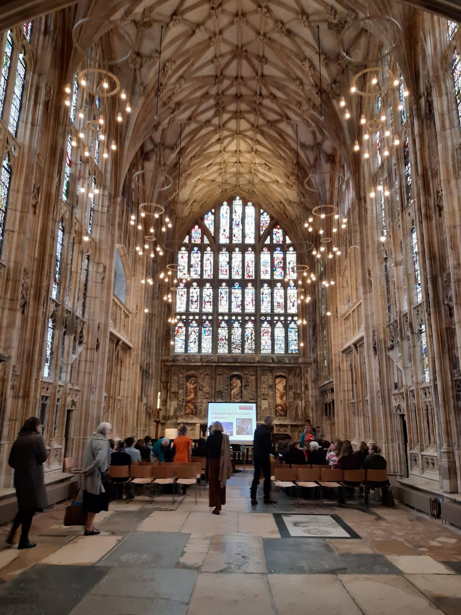 IonaKeen's tweet photo. At Gloucester Cathedral for the SWFed bi-annual seminar to hear all about their new interpretation scheme. #swfed2019 https://t.co/Mg7wZBjMMb