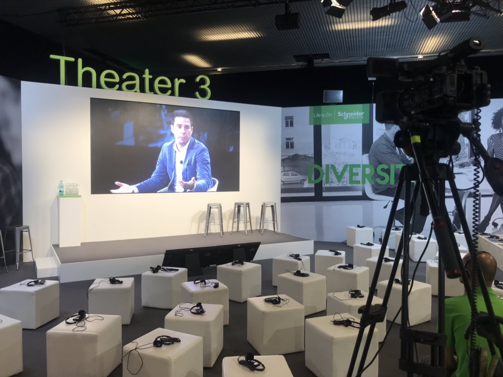 mariaserrano's tweet photo. Where is everybody? In the Plenary, of course! Innovation at the edge is one of the most exciting panels at #InnovationSummit, conducted by @Lagarrigue_SE Future is Coming! #LifeIsOn https://t.co/8deNxLQ5HX
