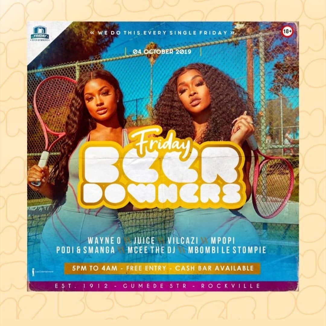 VilCazi's tweet photo. 04 #Oct _ #FridayBeerDowners ππΏπΊπΏπΎ @Beer_Downers
π EST 1912 Rockville π΄
Free Entrance 5pm - 04am
MC π€ @Vuyo_Daza
π§ @VilCazi β’ @WayneO_DJ β’ @Mceethedj β’ #Mpopi β’ #Pido β’ #Smanga β’ #Mbombi β’ #Stompie @Ntk_Nkosi
#WeDoThisEverySingleFriday
#vilcazi https://t.co/lmSkUKExT0