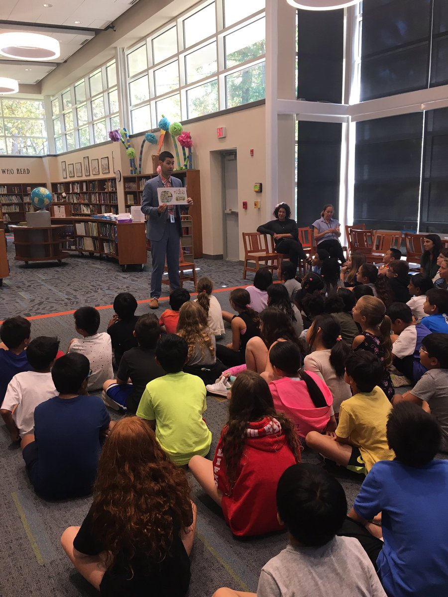 Thanks, Mr. Toomey <a href="/RikerHillRams/">Riker Hill Elementary School</a> for reading aloud to the 4th graders! We know you aren’t as scary as the Principal From The Black Lagoon! We are looking forward to a GREAT year!