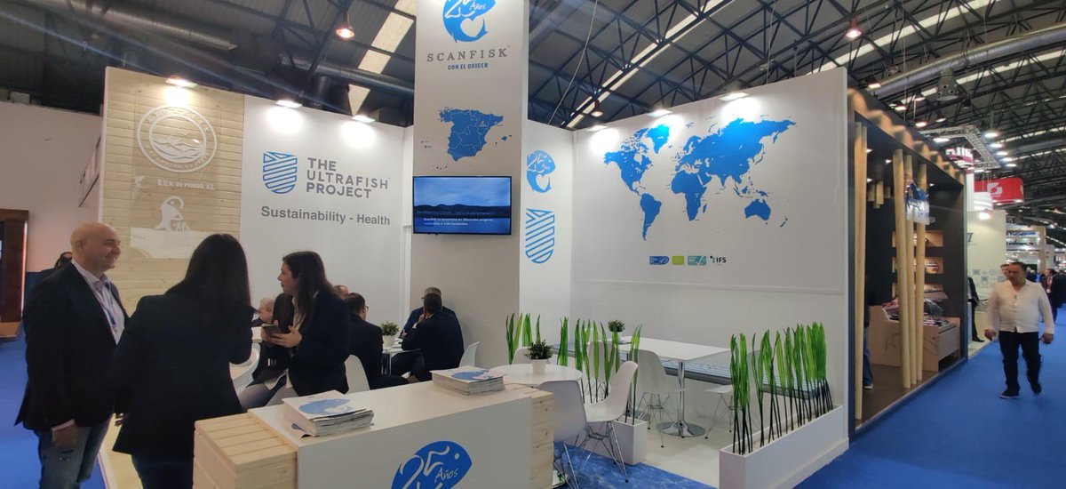 Scanfisk's tweet photo. Disfrutando del tercer día en la Feria de Conxemar 2019.

#FeriaConxemar2019 #productosdelmar https://t.co/zlUO9pRcEm