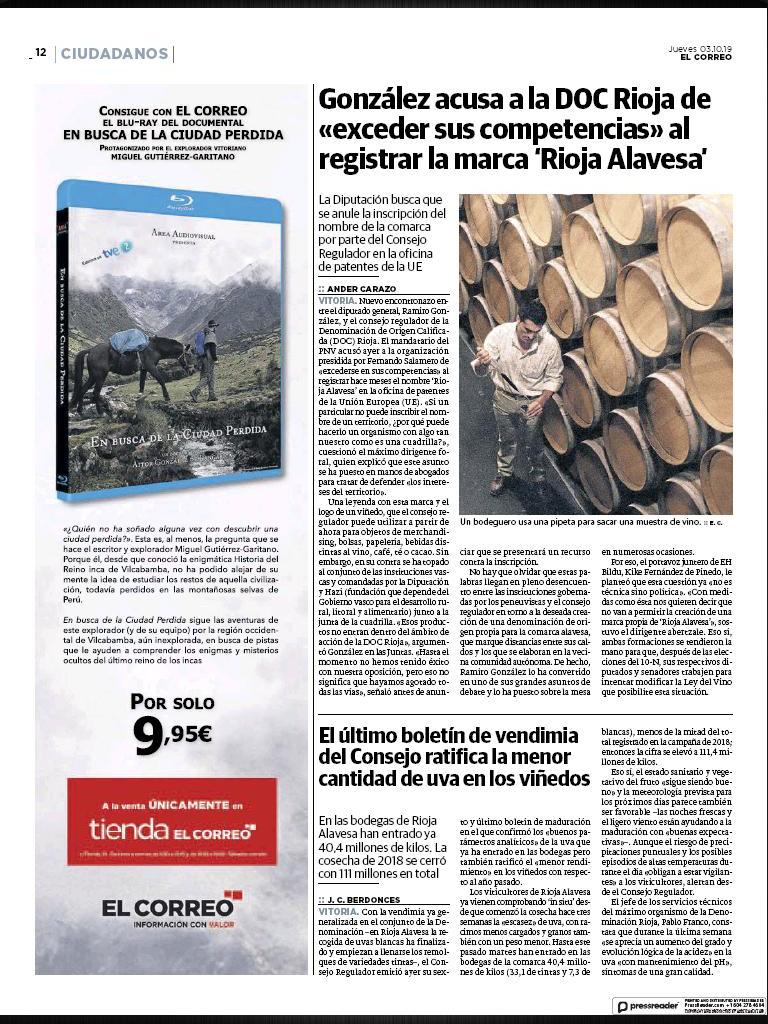En busca de la Ciudad Perdida (@enbuscafilm) on Twitter photo Blu-ray de <a href="/Enbuscafilm/">En busca de la Ciudad Perdida</a> a la venta en tienda <a href="/elcorreo_alava/">El Correo Álava</a> (c/Florida 18) #aventura #exploración #Vilcabamba #Perú Blu-ray de <a href="/Enbuscafilm/">En busca de la Ciudad Perdida</a> a la venta en tienda <a href="/elcorreo_alava/">El Correo Álava</a> (c/Florida 18) #aventura #exploración #Vilcabamba #Perú