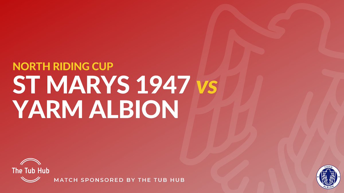 ⚽️| North Riding Cup action this week against fellow league rivals St Mary’s 

🆚| St Mary’s 1947
🏟| Trinity College
📆| Sunday - 10:30 Kick Off

This weeks fixture is sponsored by our friends at The Tub Hub (Liam Southall) 💦💦

#WeAreAlbion 🦍🔵