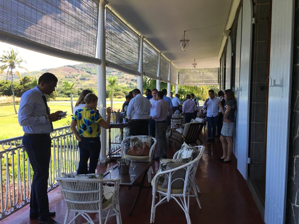 BouchFinlayson's tweet photo. A window to our winemaker Chris Albrecht's #Mauritianvisit2019 with our amazing agents @DeanOxenham #ECOxenham
Part 1 - A tasting and presentation to the Sommelier Association of Mauritius, at the Chateaux of Heritage Le Telfair @letelfair https://t.co/mW5j4GKvdb
