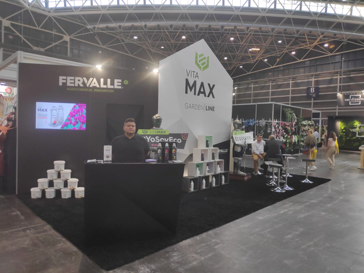Fervalle's tweet photo. Seguimos en @Iberflora #Iberflora19 ven y descubre nuestra línea de productos #ecologicos para #garden #huerto - VITAMAX - Os esperamos en el pabellón 4. #YoSoyEco #eco #garden #natural #sostenible https://t.co/580smosr9w