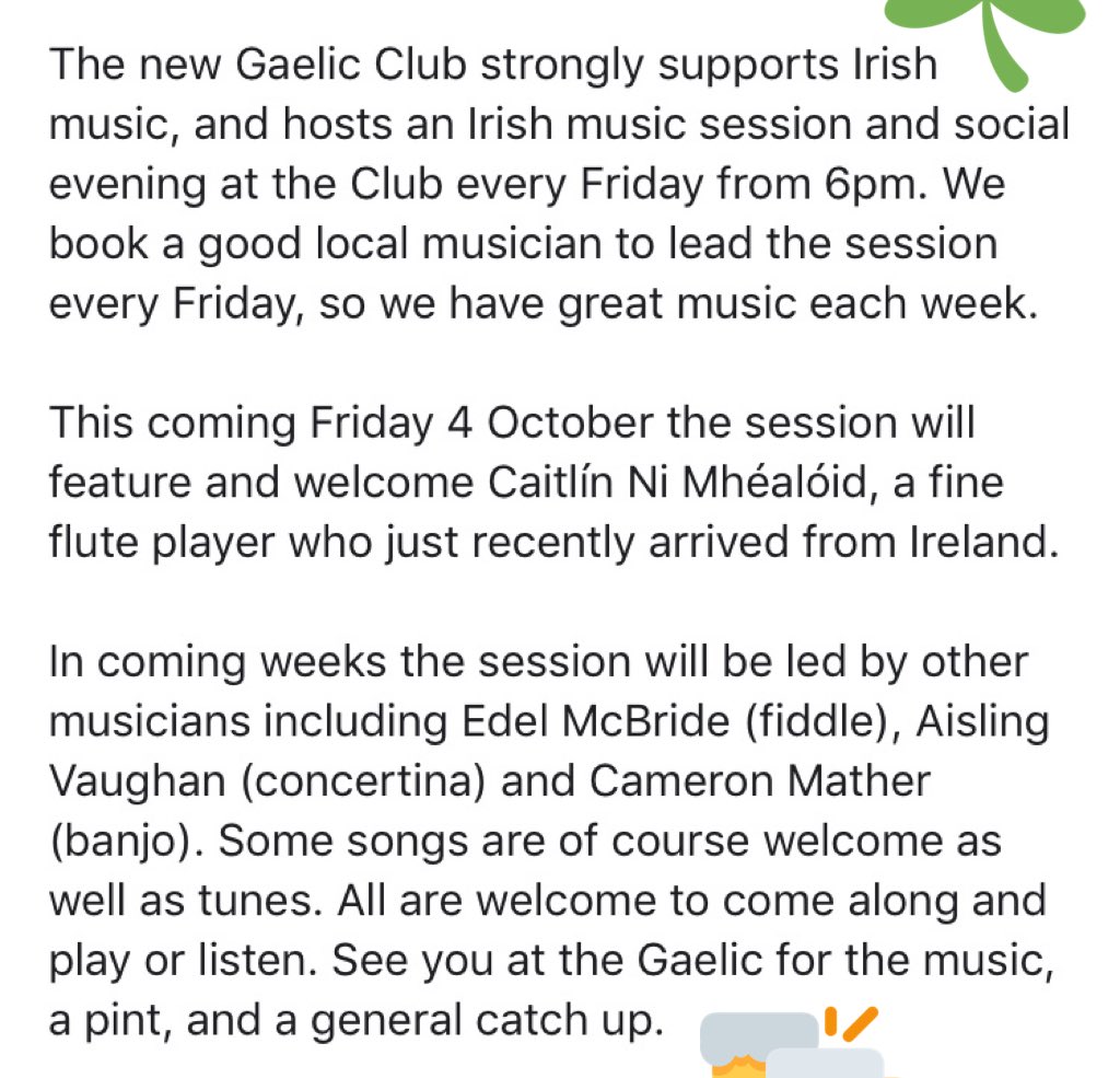 We love Irish music 🎻