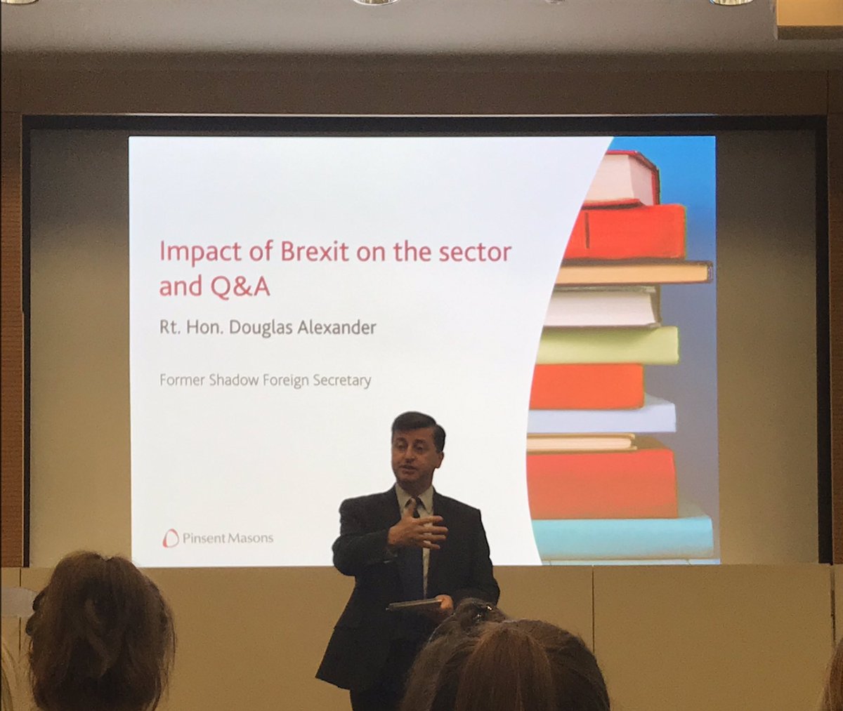Great opening to our 2019 Universities and HE Conference by the Rt. Hon Douglas Alexander, giving a succinct analysis of the current Brexit position and the impact of both a deal and a no deal on the sector #PMUni19